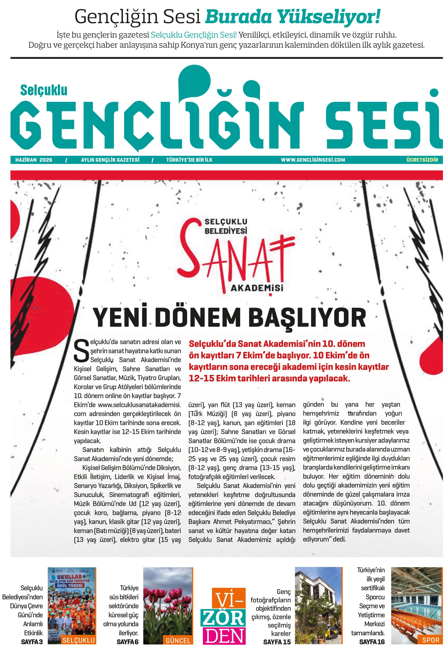 Gençliğin Sesi Haziran Sayısı