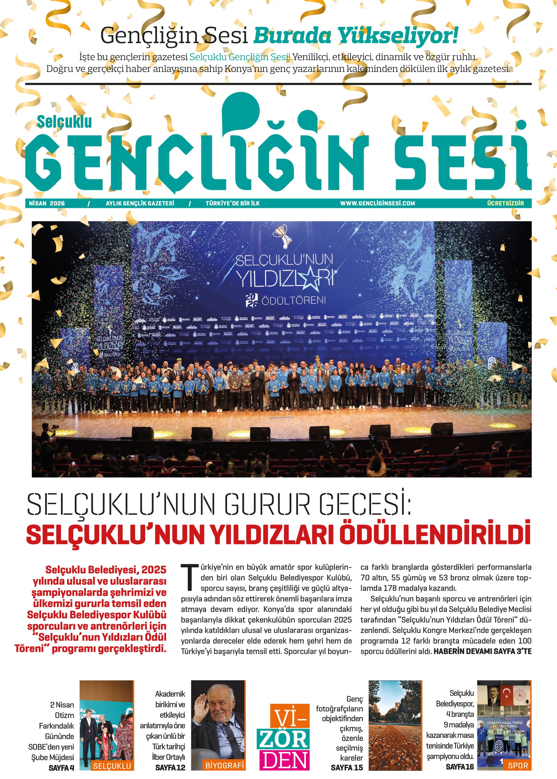 GENÇLİĞİN SESİ NİSAN SAYISI