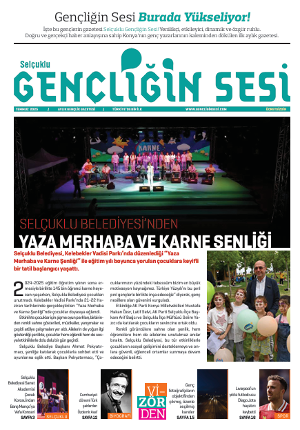 Gençliğin Sesi Temmuz Sayısı