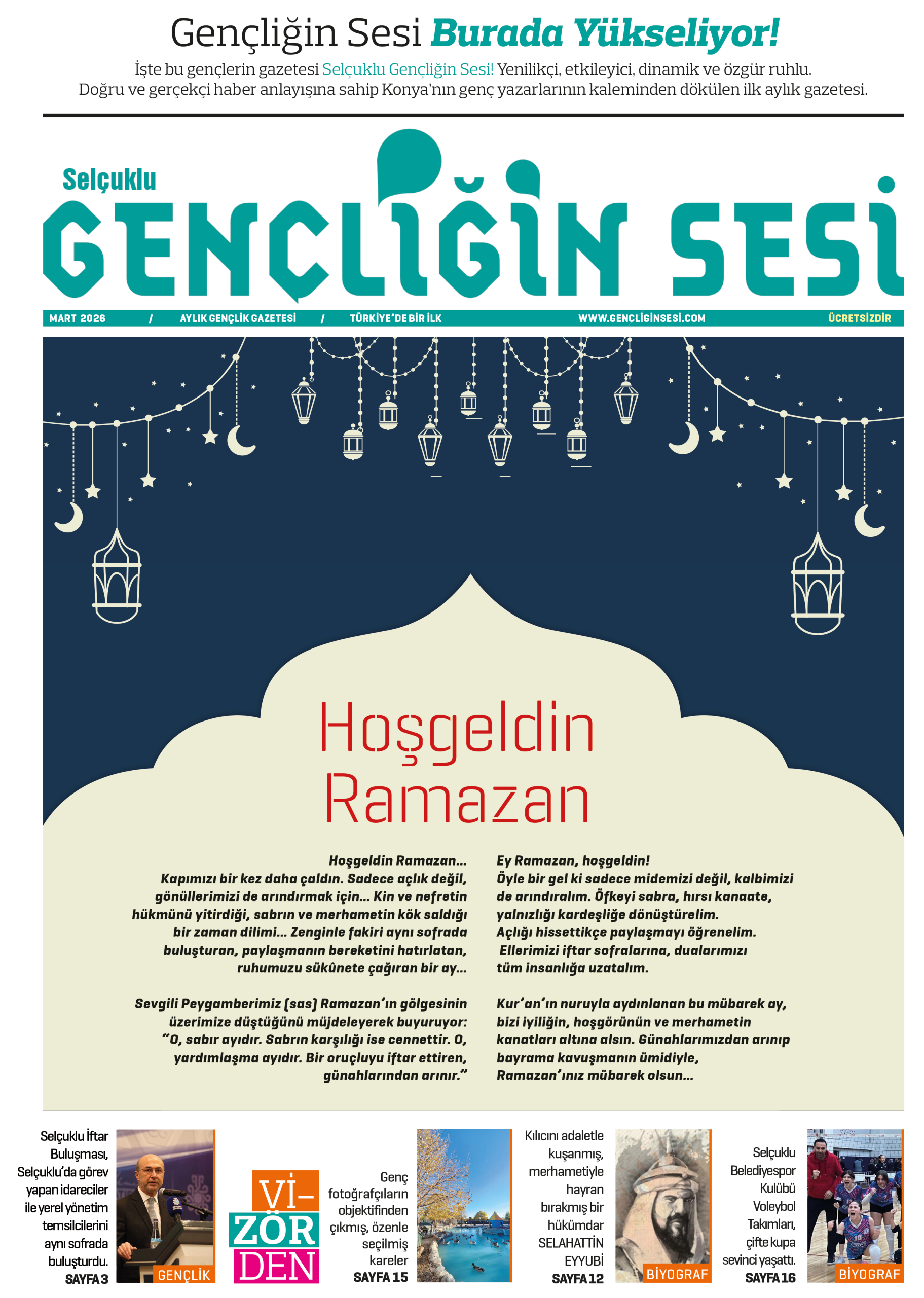 Gençliğin Sesi Mart Sayısı