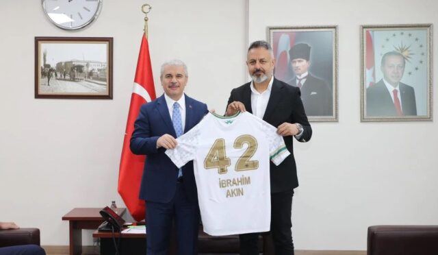 KONYASPOR’DAN VALİ İBRAHİM AKIN’A ZİYARET