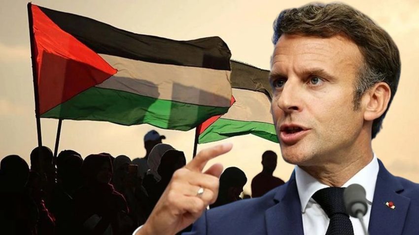 MACRON: FRANSA, FİLİSTİN DEVLETİ’Nİ RESMEN TANIYACAK