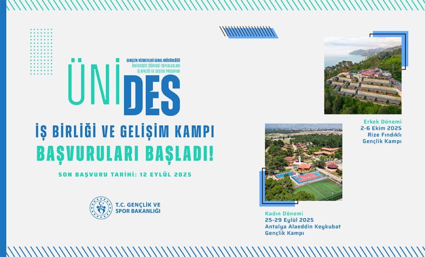 ÜNİDES İŞ BİRLİĞİ VE GELİŞİM KAMPI BAŞVURULARI BAŞLADI