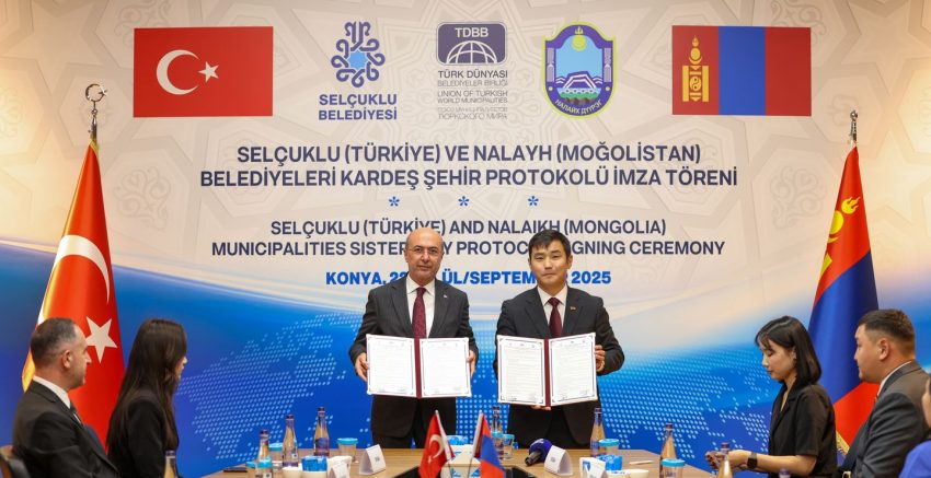 SELÇUKLU BELEDİYESİ İLE MOĞOLİSTAN ARASINDA KARDEŞ BELEDİYE PROTOKOLÜ İMZALANDI
