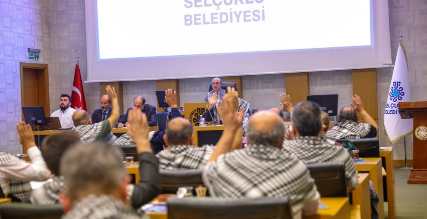 SELÇUKLU BELEDİYE MECLİSİ’NDEN FİLİSTİN VE GAZZE’YE TAM DESTEK