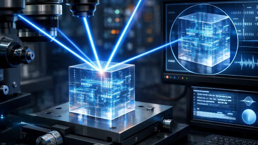 2 MİLYON KİTAPLIK VERİ, CAM TEKNOLOJİSİYLE 10 BİN YIL SAKLANACAK