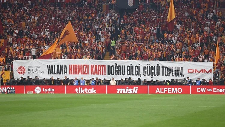 DEV DERBİDE DEZENFORMASYONA KARŞI FARKINDALIK MESAJI