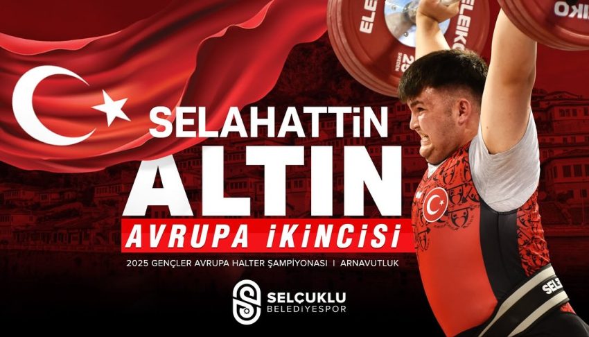 SELÇUKLU’NUN MİLLİ HALTERCİSİNDEN DÜNYA ARENASINDA BRONZ MADALYA