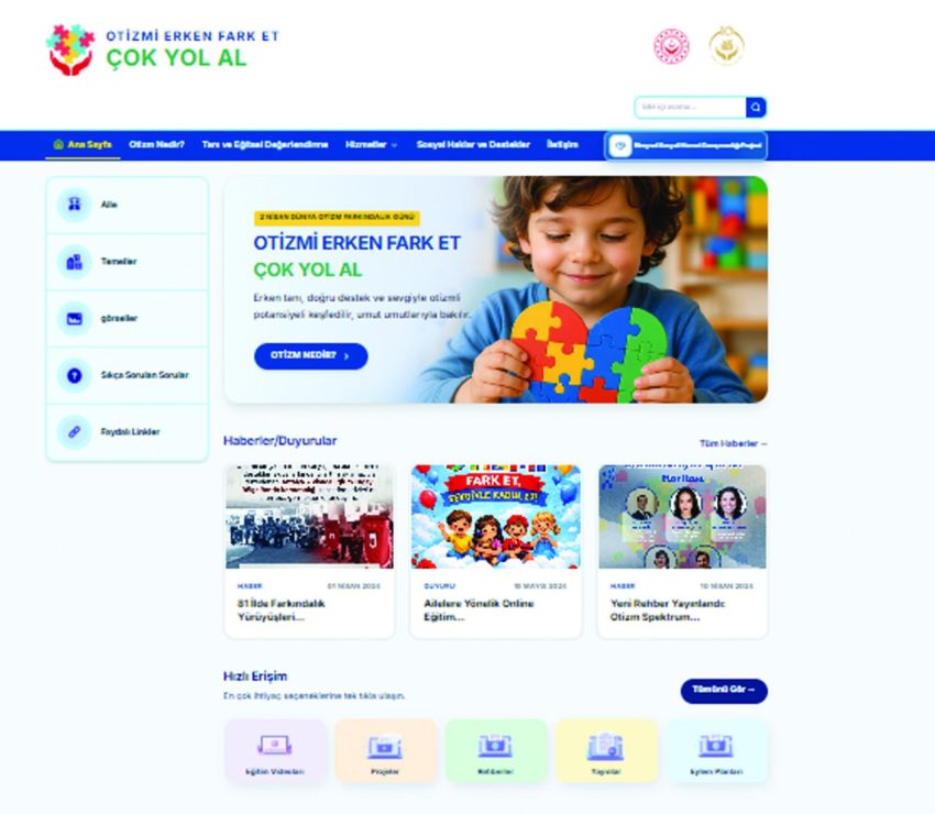 OTİZMDE FARKINDALIK YARATACAK PLATFORM ERİŞİME AÇILDI
