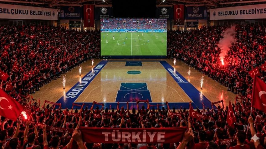 MİLLİ MAÇ HEYECANI SELÇUKLU’DA DEV EKRANDA YAŞANACAK