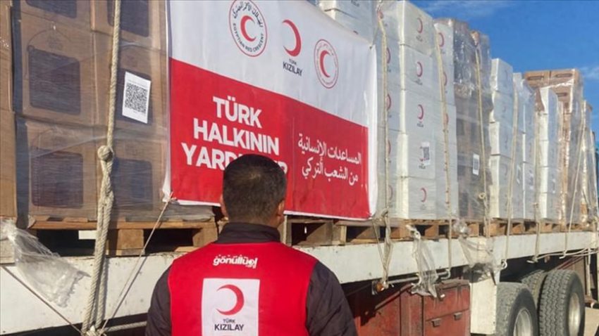 ERDOĞAN: GAZZE’DE KIZILAY 26 BİN TONU AŞKIN İNSANİ YARDIM ULAŞTIRDI