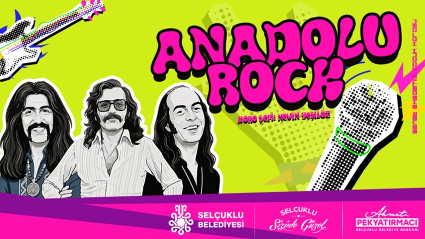ANADOLU ROCK’IN UNUTULMAZ ŞARKILARI SELÇUKLU SAHNE’DE YANKILANDI